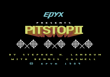 Pitstop II screenshot 3 for Commodore 64